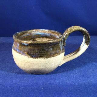 Handcrafted Gauley River Studio Pottery Handled Soup Bowl Or Mug West Virginia