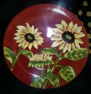 Set Of 2 Summer Bloom 11” Dinner Plates By Tabletops Gallery