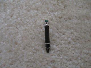 Patek Philippe 18k White Gold Wood Pusher Stylus With Emerald For Minute Repeat.