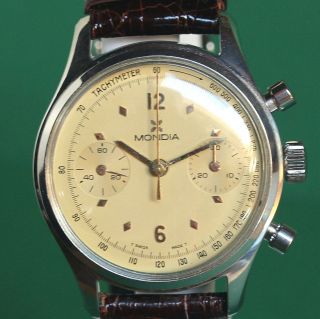 Vintage Mondia chronograph with Valjoux 23 movement. 2
