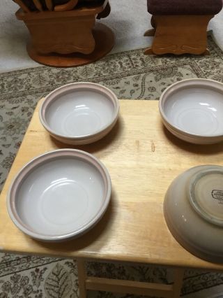 Set Of 4 Noritake Sunset Mesa Stoneware Coupe Cereal Bowl Set