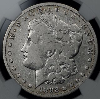 Parting Out Set Ngc Vg Details 1892 - S Morgan Silver Dollar.  Scarce Date.  No Res