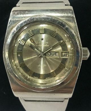 Zenith Af/p Automatic Vintage 1970s Watch Special Edition Men 