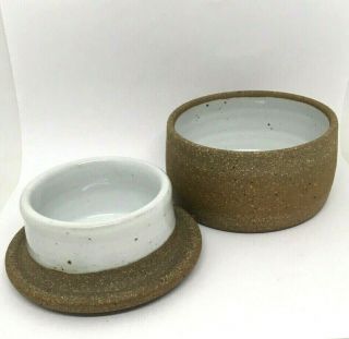 Gorgeous Handthrown Sawyer Ceramics French Butter Keeper Stoneware