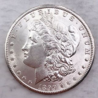 1899 - O Unc Gem Ms,  Morgan Silver Dollar 90 Silver $1 Coin D7