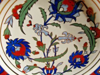 Kutahya Porselen Hand Painted Bowl 2006.  Rare Made in Turkey 2