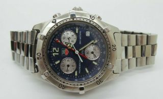 Tag Heuer 2000 Classic Professional Ck1112 Mens Watch Blue Chronograph G117192 - 1