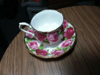 Royal Albert Old English Rose Teacup And Saucer