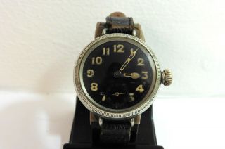 Rare C1917 1st Ww British Military Issued Officers Trench Watch