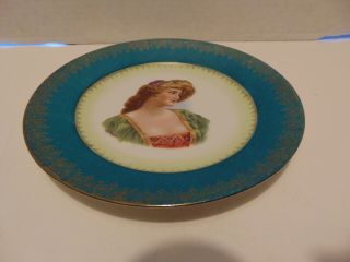 Antique Royal Vienna Porcelain Portrait Plate 2 (50 Off)