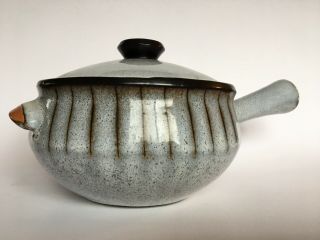 Vintage Denby England Stoneware Studio Pattern Soup Tureen With Lid 2qt Gray Mcm