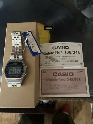 Casio Vintage Watch Marlin W - 750 Rare Tag