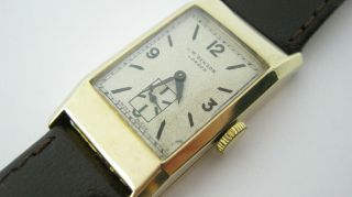 Vintage 9ct Gold J.  W.  Benson Watch H/mkd 1935 With Box