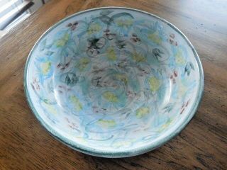 Crails Pottery Of Scotland Earthenware Pottery Bowl 9 - 1/2 "
