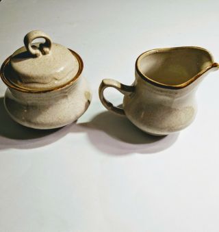 Vintage Baroque Hearthside Japan Stoneware | Creamer And Sugar Dishes No Chips