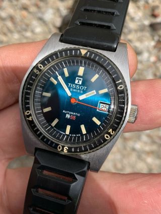 Private Listing1970s Vintage Tissot PR - 516 Diver Watch Automatic 36mm Head Only 2