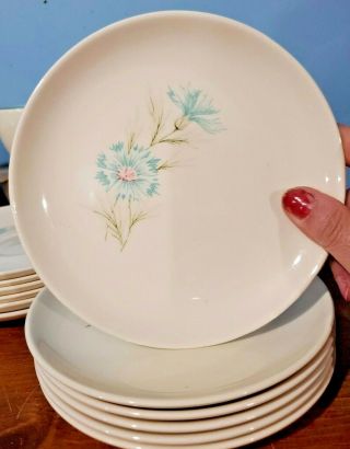 China: Taylor Smith & Taylor,  T S & T,  Boutonniere,  Salad Plates,  7 Ea,  Vtg