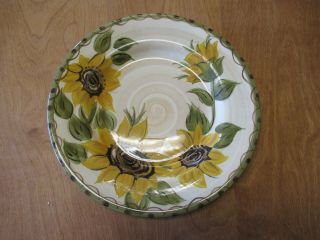 Whole Home Provencial Garden Sunflowers Dinner Plates 11 1/4 " 4 Available