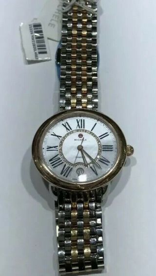 Michele Watch Nwt Serein 16 Two - Tone Rose Gold,  Diamond Dial Watch $1395