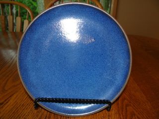 Vtg Heath Ceramics Salad Plate Blue 8 1/4 "