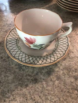 Provincial Designs By Nikko Cup With Saucer Set Of 4