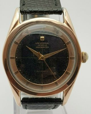 Ultra Rare Universal Geneve Polerouter Pink Gold Steel Cal.  138ss Ref.  329805
