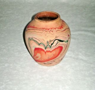 Vintage Nemadji Pottery Vase Hand Made From Native Clay