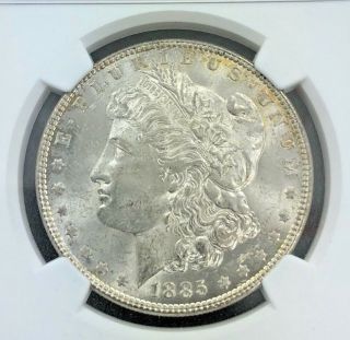 1885 $1 Morgan Silver Dollar Ngc Ms62 Rim Toning