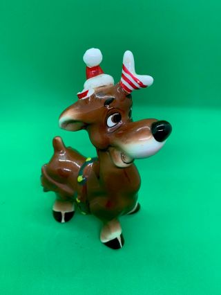 1960’s Kreiss Psycho Ceramic Christmas Figurine Reindeer