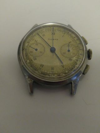 Rare Vintage Clebar 760 Chronograph With Breitling Movement (part)