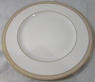 Waterford Fine English China Carina Gold Dinner Plate 10 - 3/4 "