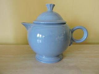Fiesta Ware Homer Laughlin Periwinkle Light Blue Teapot Full Size With Lid
