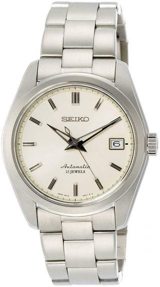 Seiko Sarb035 Mens Watch - Silver/beige - Box & Papers