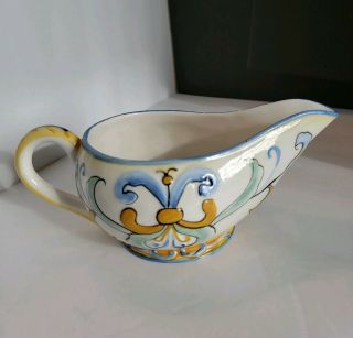 Fitz And Floyd Ricamo Accessories Gravy Boat Discontinued Pattern Hard To Find