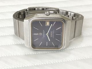 Large.  Authentic Men’s Omega Constellation Automatic Watch.  Blue Dial.  Q/s Date.  S/s