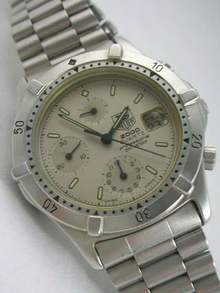For Offer Listing,  Tag Heuer 2000,  Chronograph,  Professional 200m Gray