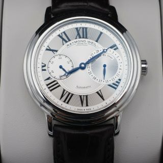 Raymond Weil Maestro Automatic Silver Dial Small Seconds Mens Watch 2846 - Stc - 006