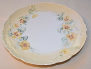 Vintage Haviland Limoges Hand Painted Pansy Plate 7 1/2 "