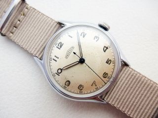 Fantastic Rare Swiss Angelus Military Cal.  : 251 Vintage Wristwatch From 1940 
