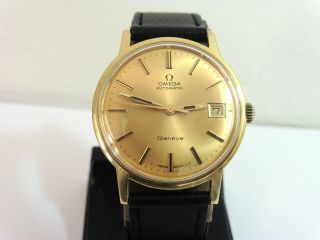 1970 Gents Omega Geneve 565 24 Jewel Automatic With Date In