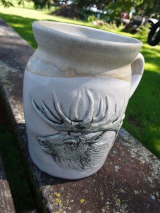 Cold Mountain Pottery Stoneware Mug 2008 Elk Coffee Cup
