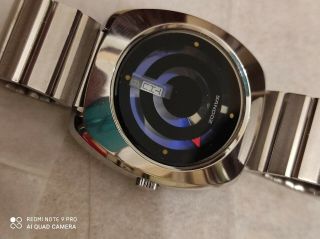 Vintage Rare Sandoz Mystery Dial Rare Blue Dial Automatic Men Wrist Watch