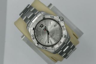 Tag Heuer Waf1112.  Ba0801 Silver Gray Aquaracer Watch Mens Stainless Sport Ss