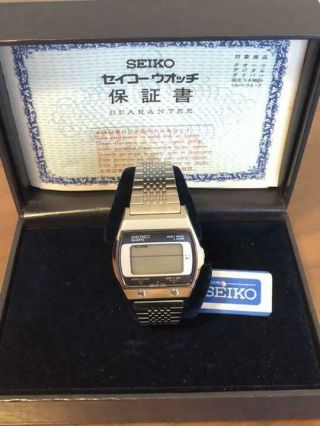 Seiko A021 - 5000 Vintage Old Stock Rare Digital Quartz Mens Watch Auth