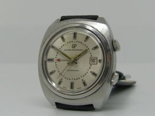 Girard Perregaux Wrist Date,  Alarm Watch - Fine Timepiece For Collectors