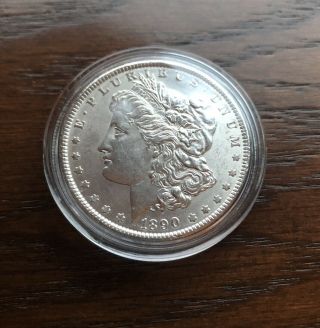 1890 Morgan Silver Dollar In Choice Bu Low Mintage