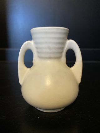 Vintage Shawnee Pottery Miniature Mini Vase White