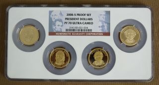 2008 - S Presidential 4 Coin Proof Set Ngc Pf70 Ultra Cameo