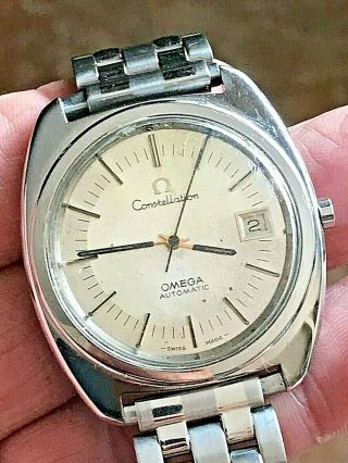 Vintage Swiss Omega Constellation Automatic Wristwatch/no Reserve