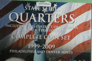 1999 - 2009 Uncirculated State And Territory Quarter Set Of 112 Coins